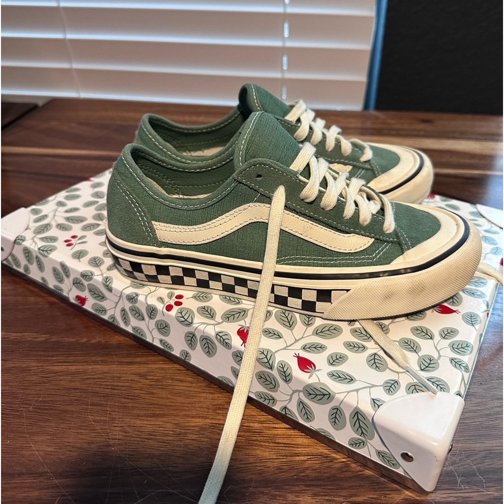 Vans light green shoes